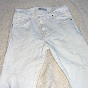 Zara white jeans
